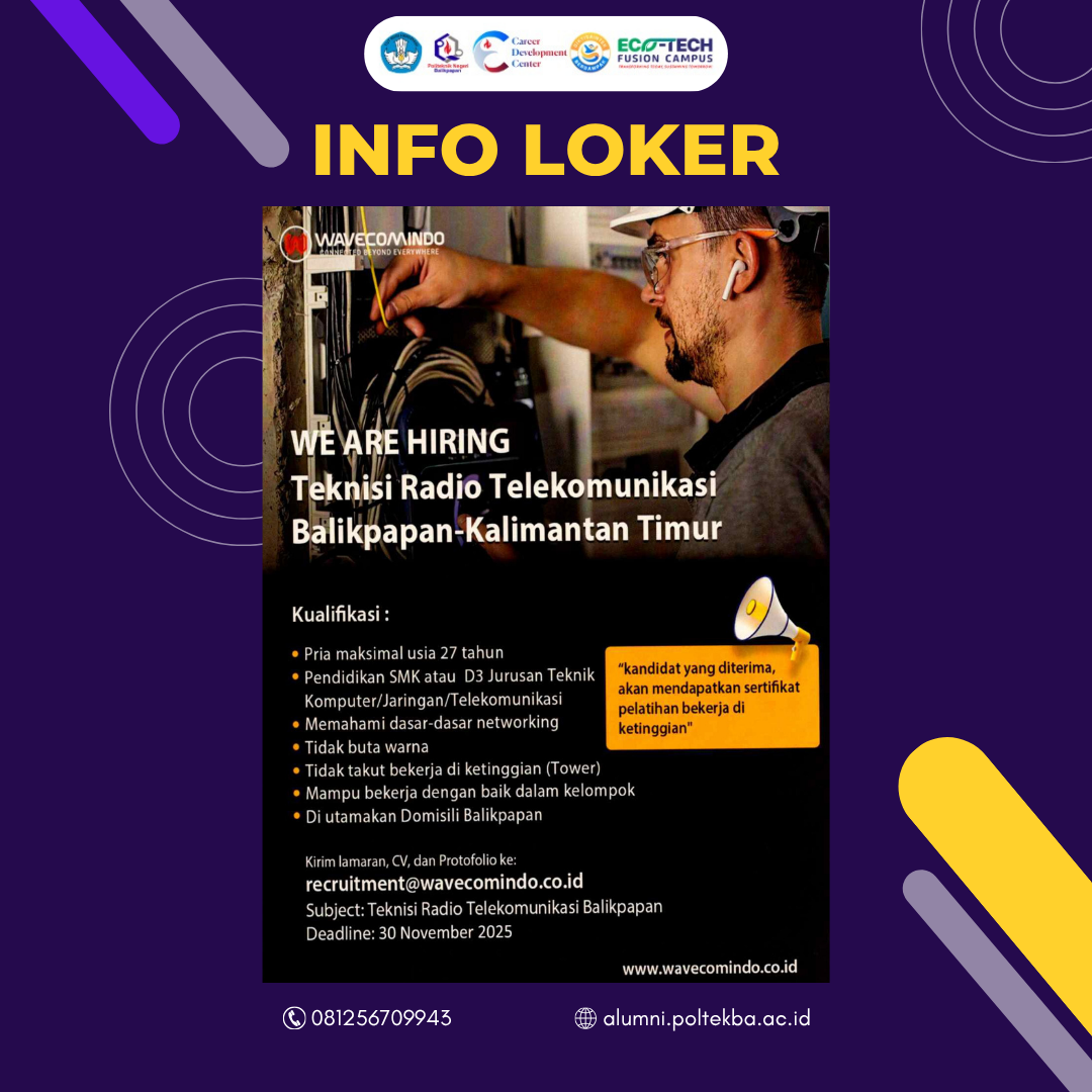 LOWONGAN KERJA WAVECOMINDO