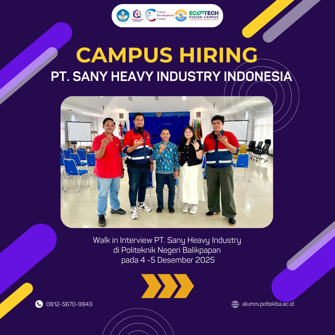 Campus Hiring PT. Sany Heavy Industry Indonesia telah sukses dilaksanakan!