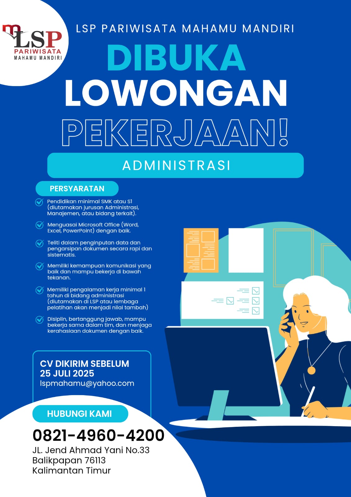 LOWONGAN KERJA LSP MAHAMU MANDIRI