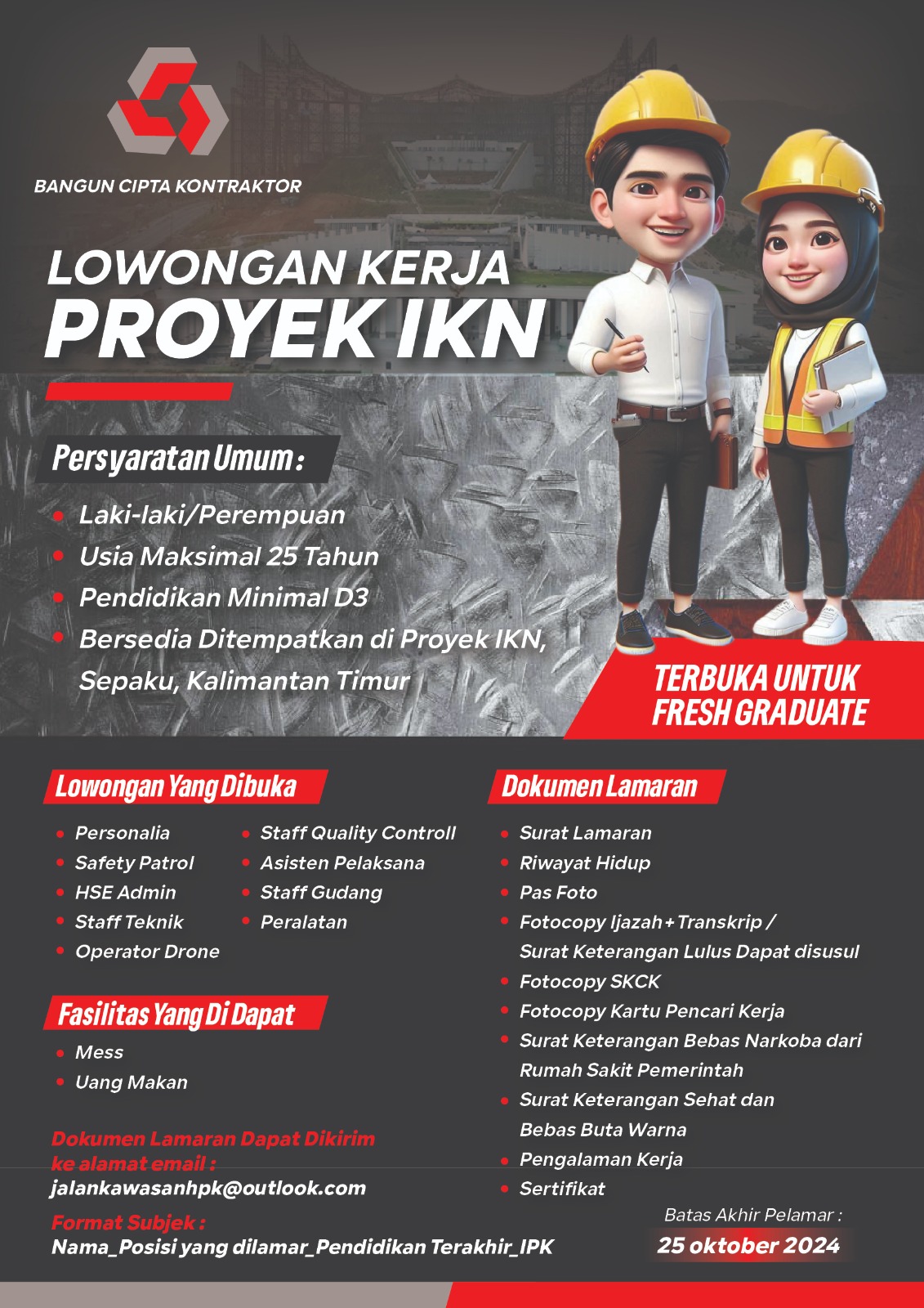 LOWONGAN KERJA PROYEK IKN