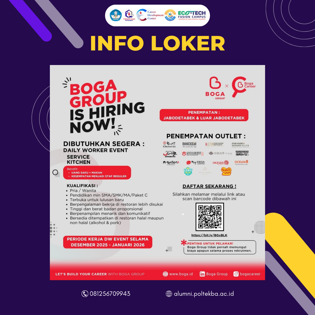 LOWONGAN KERJA BOGA GROUP